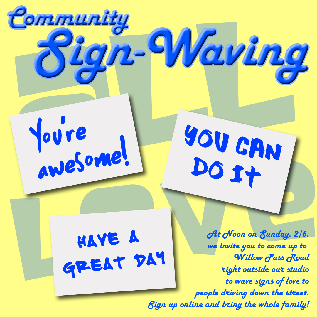 Sign-waving - All Love Week 2022